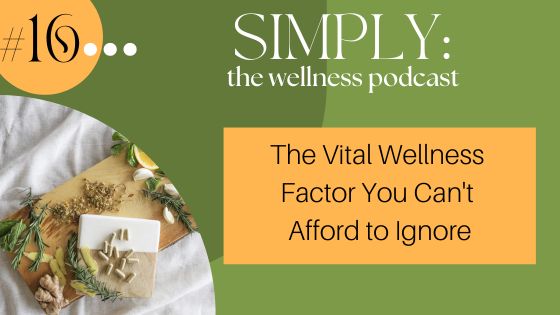 Podcast #16: The Vital Wellness Factor You Can’t Afford to Ignore